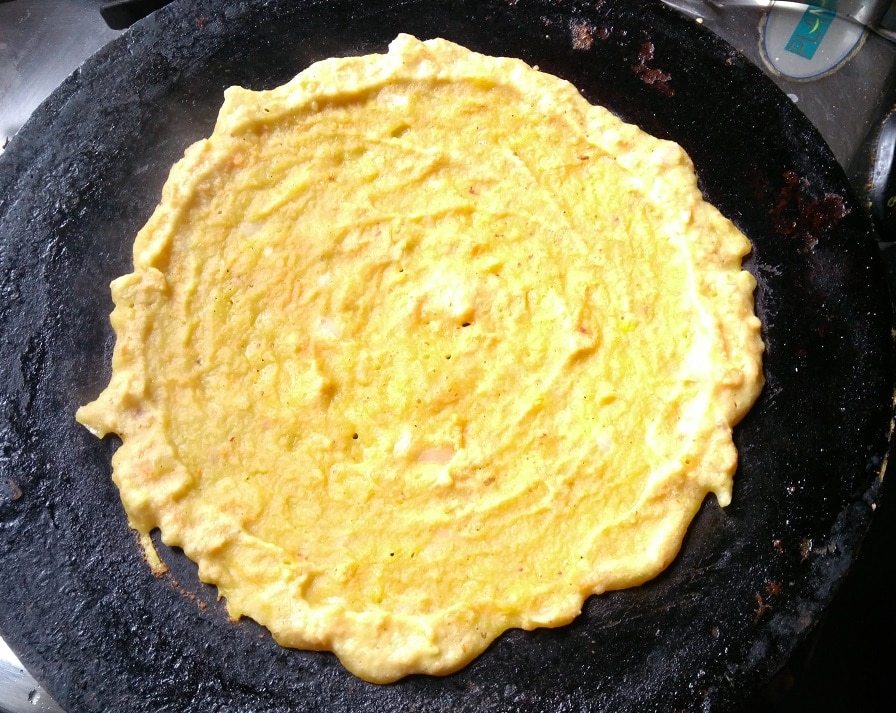 Mixed dal chilla with veggies - Quick breakfast Recipe