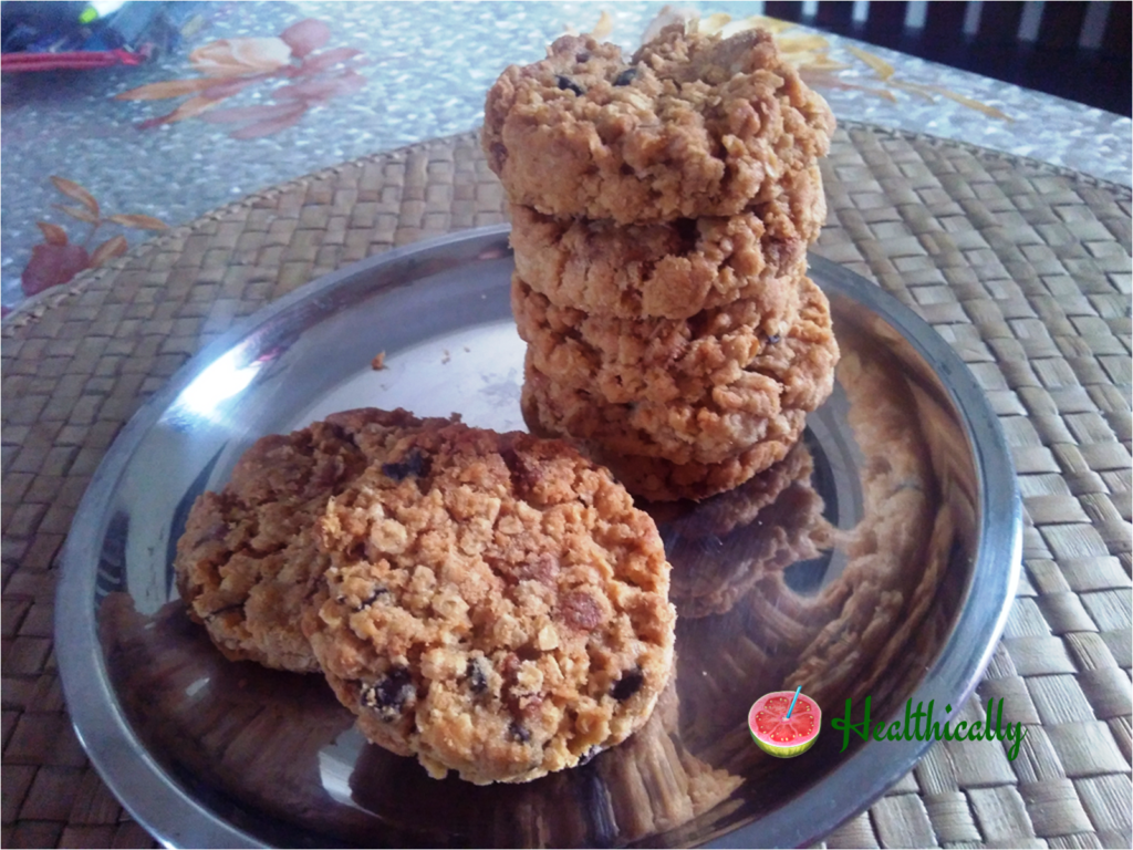 Breakfast Oats Chocolate chip Cookies