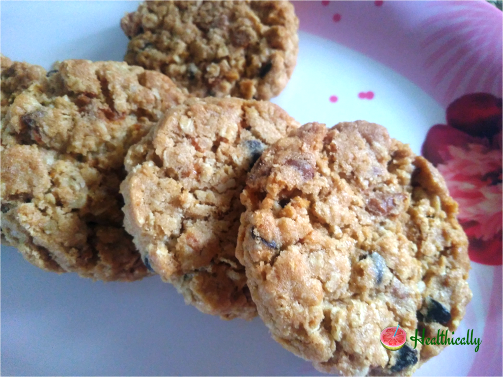 Breakfast Oats Chocolate chip Cookies