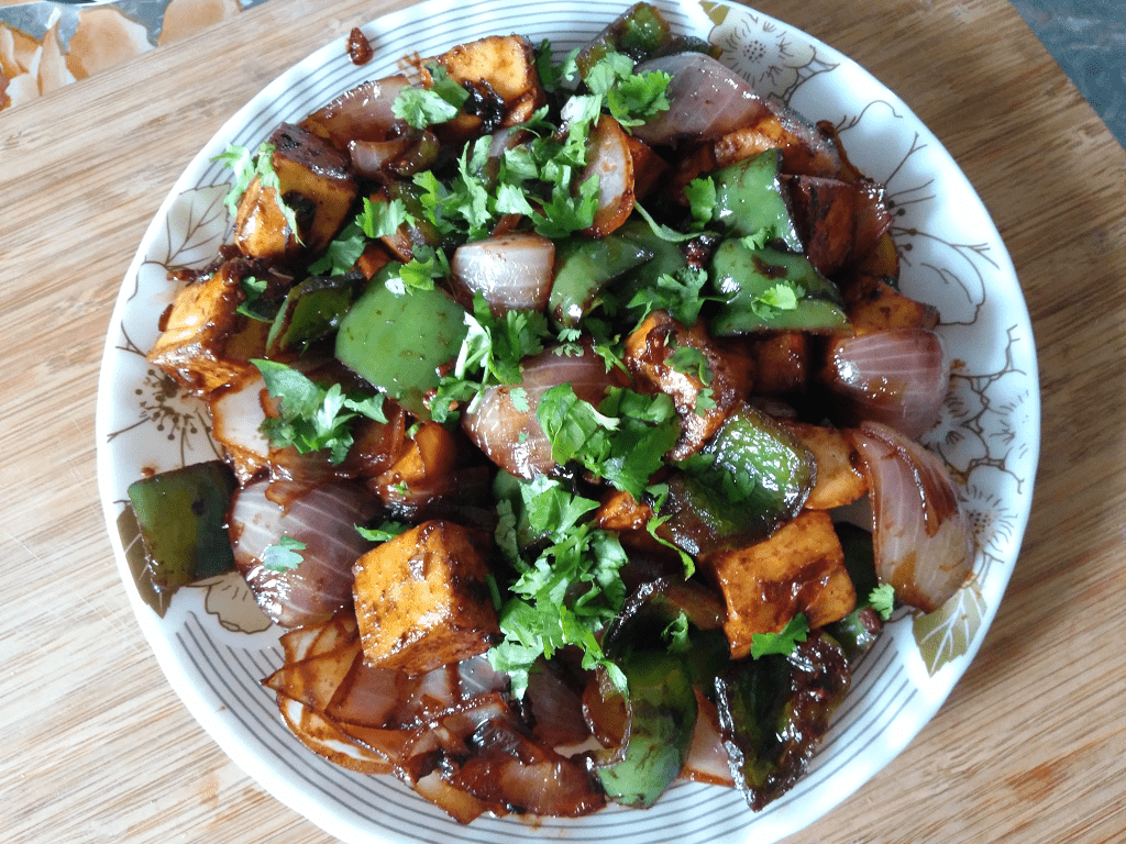 Easy and Healthy Chili Paneer With Soya Sauce