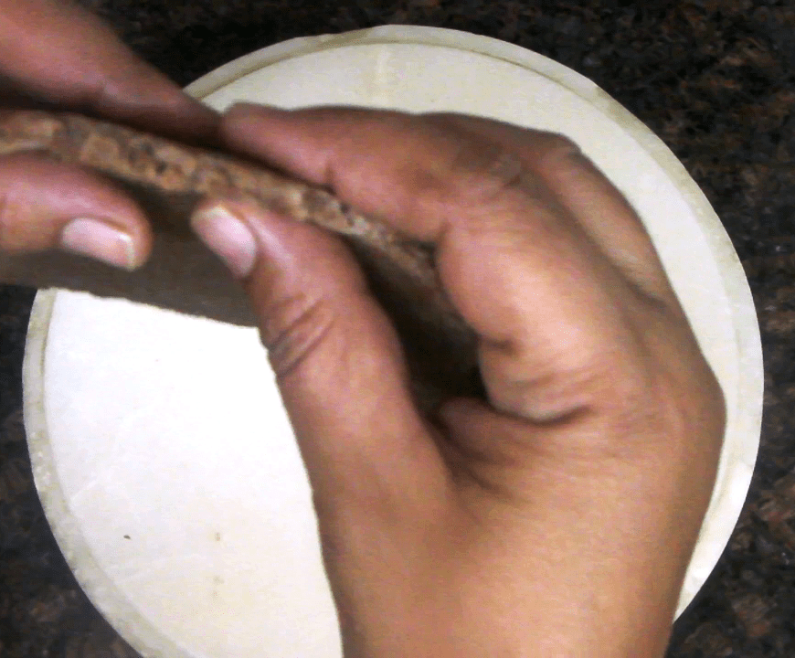 Crispy kaju made with ragi and wheat flour