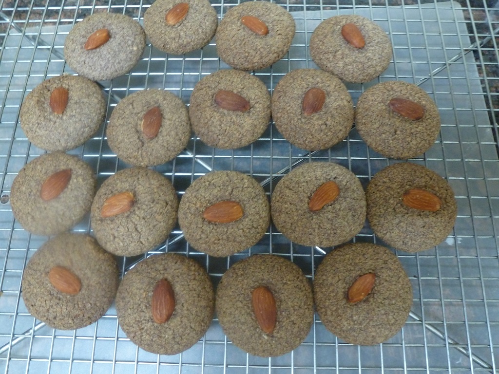 Nutrient rich ragi and almond meal cookies