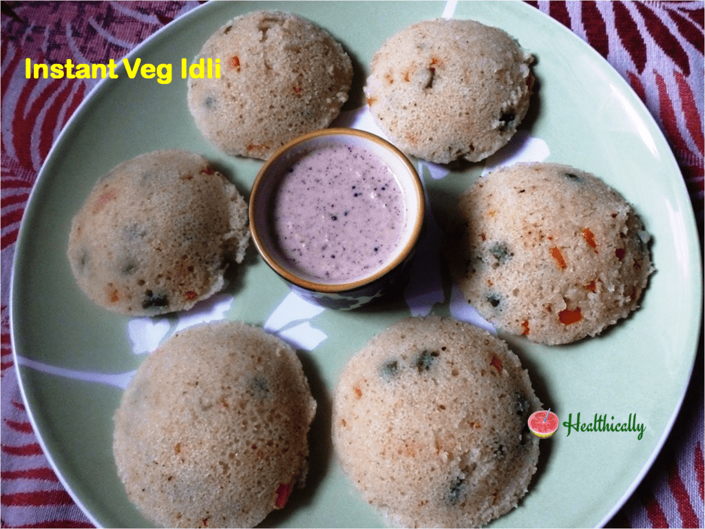 Instant Suji Veg Idli| Easy & Healthy Breakfast Recipe