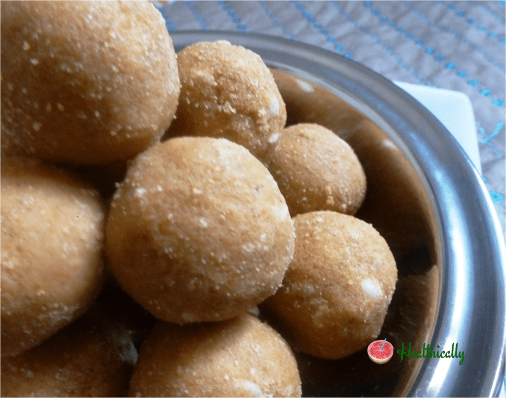 Quick and easy protein rich gond moong dal ladoo