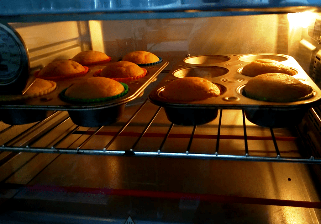 Whole wheat orange and cranberry muffins