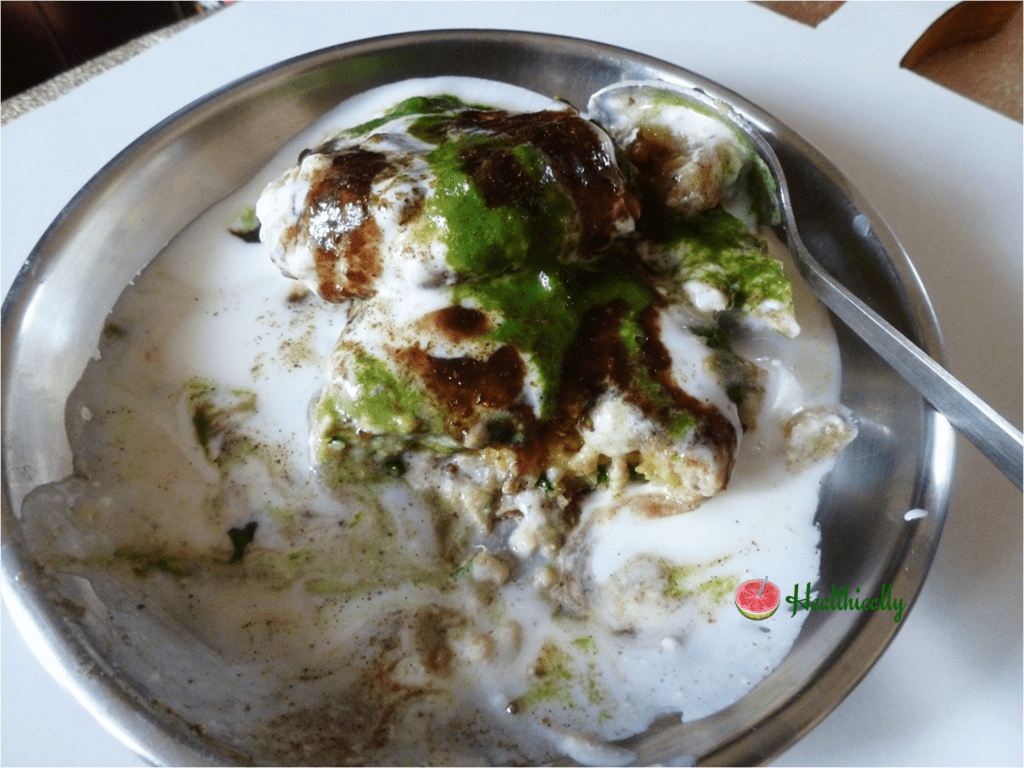 Crispy aloo tikki stuffed with moong dal