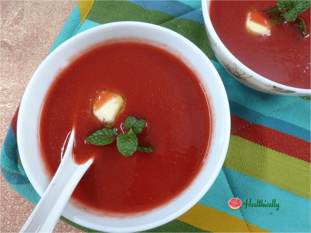 Easy tomato carrot soup recipe