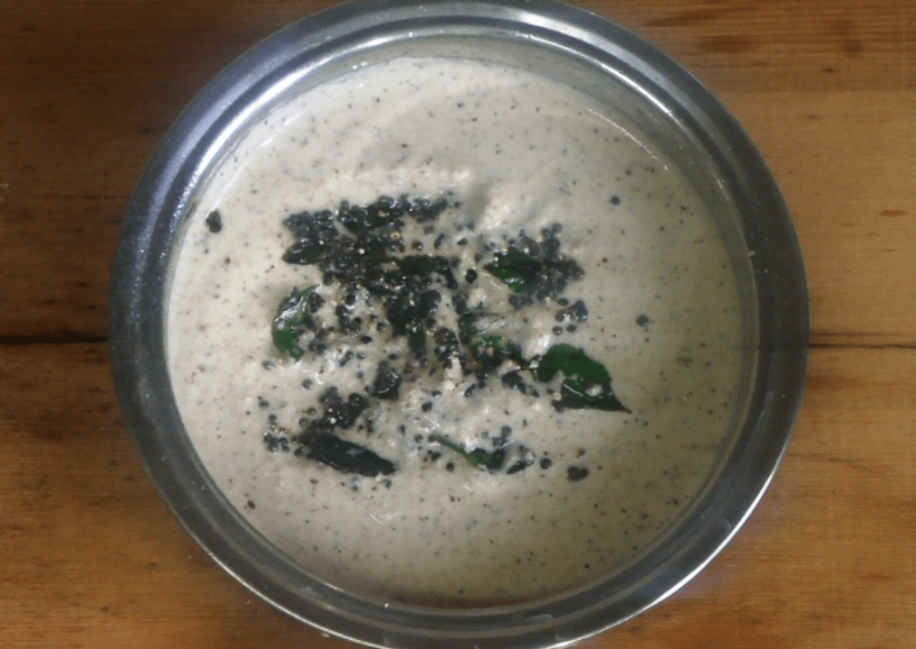 Quick and nutritious coconut peanut chutney