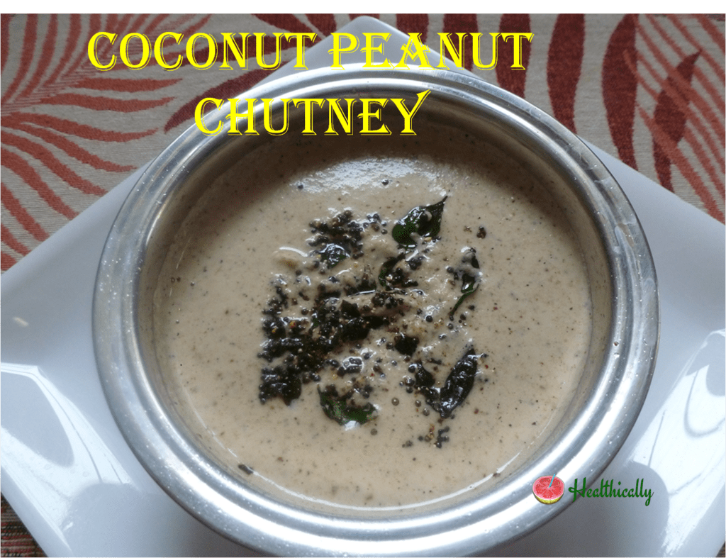 Quick and nutritious coconut peanut chutney