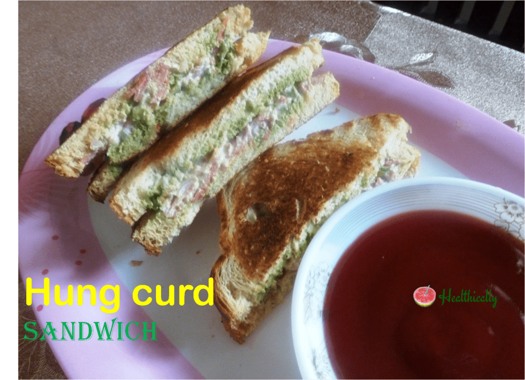 Grilled Veg Sandwich With Hung Curd | Quick Breakfast Recipe