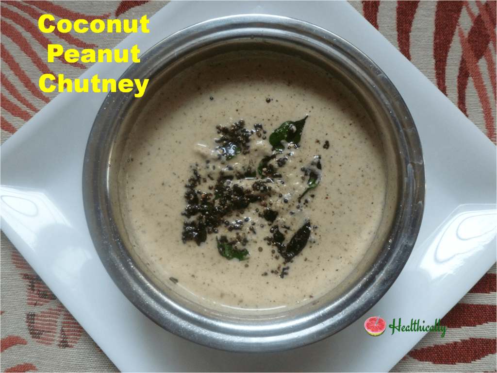 Quick and nutritious coconut peanut chutney