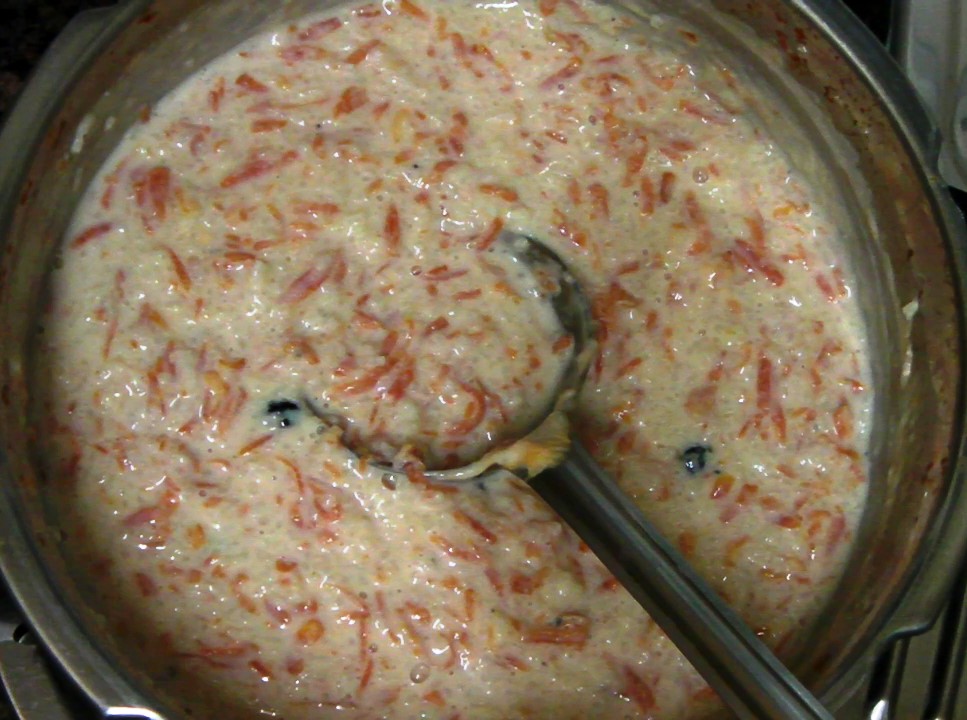 Carrot and rice kheer / Quick recipe with pressure cooker