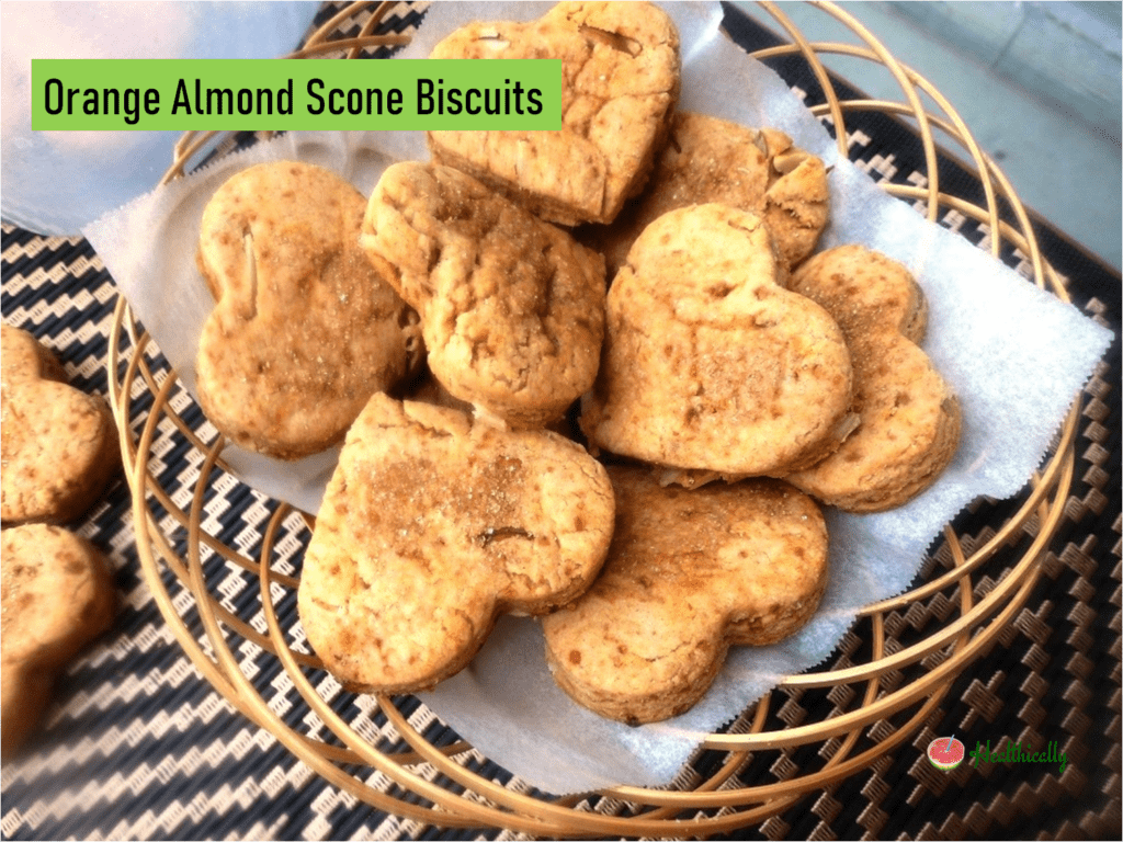 Orange Almond Scone Biscuits| Soft and Flaky Scones Biscuit