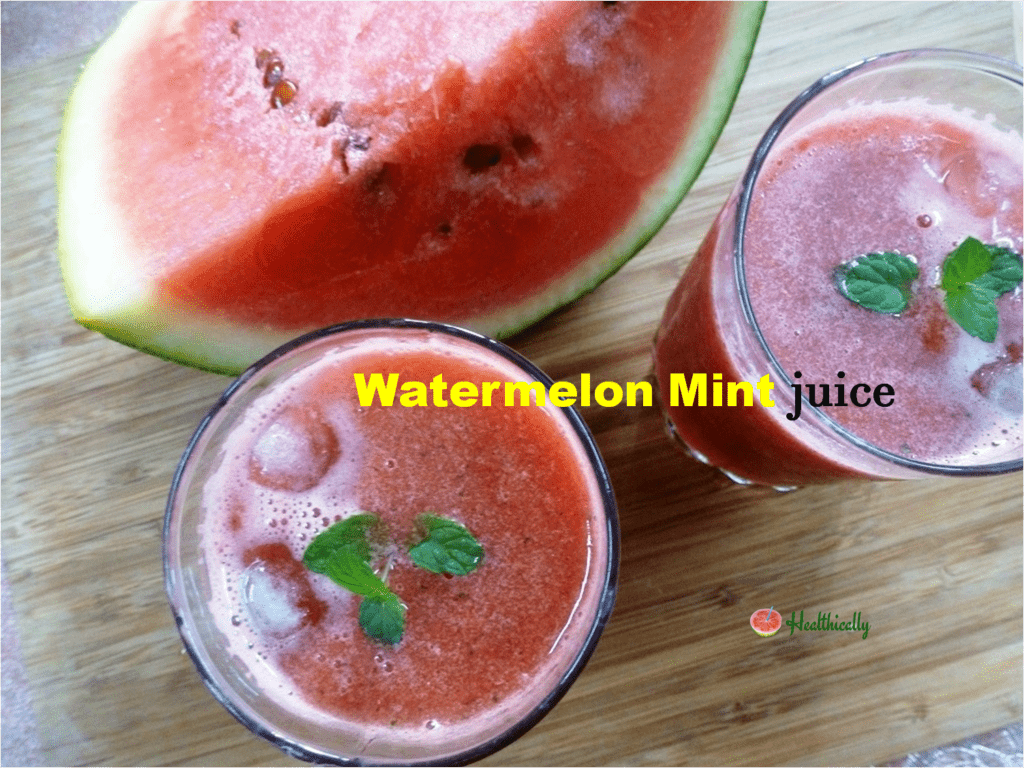 Watermelon Mint Juice( No Added Sugar)