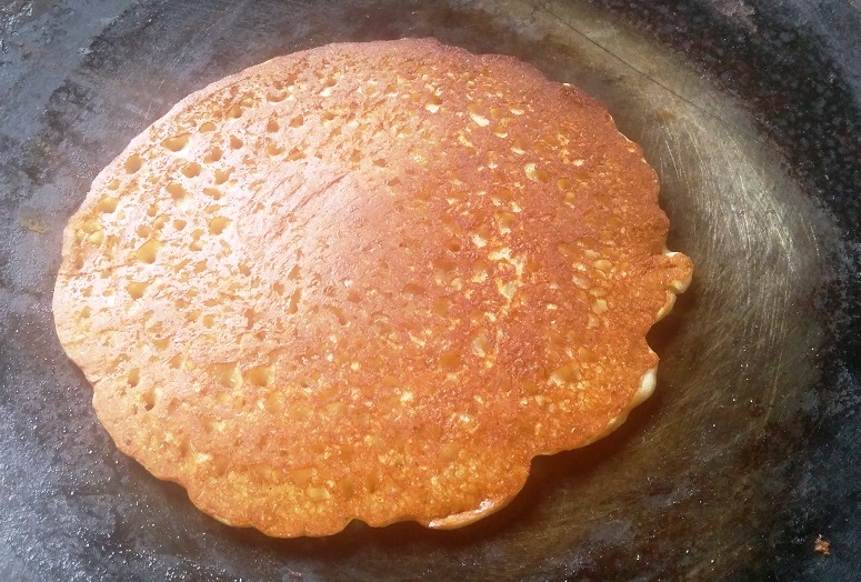 Eggless multigrain pancake with buttermilk