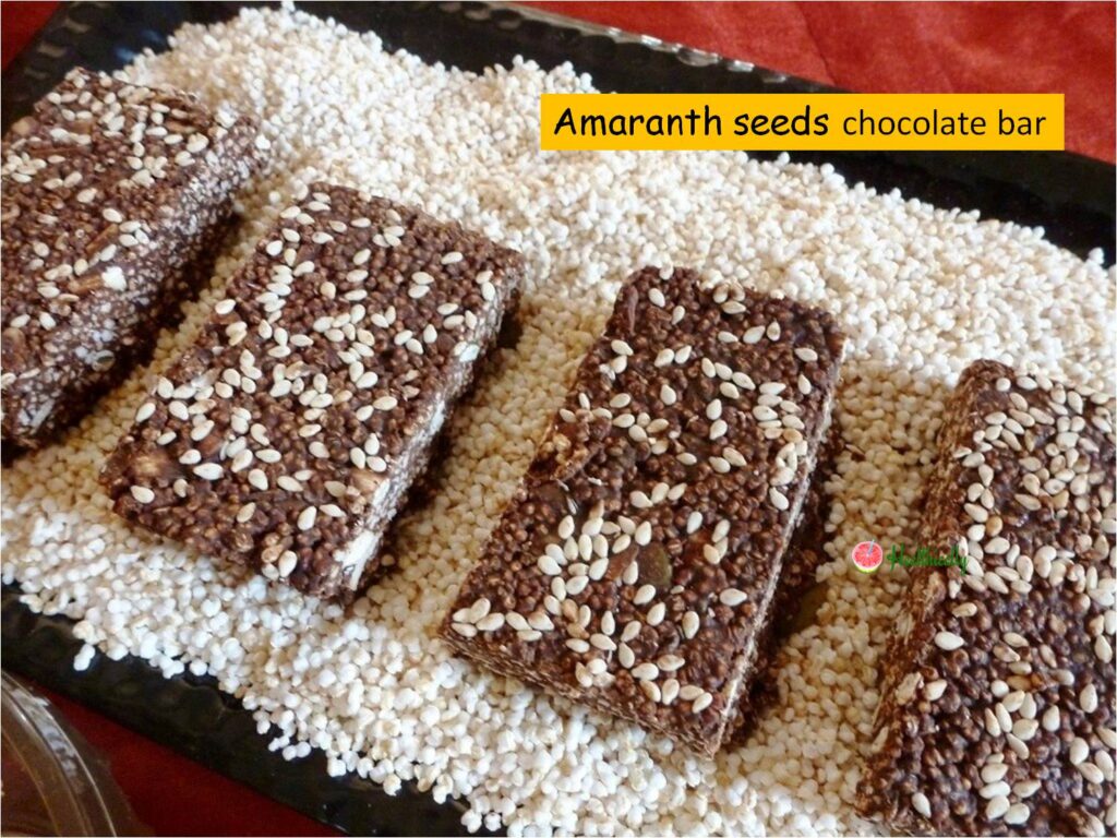 Amaranth Seeds & Dark Chocolate Energy Bar | Instant Rajgira Snack