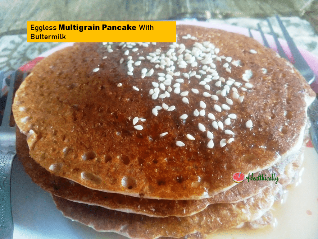 Easy & Healthy Eggless Multigrain Pancake