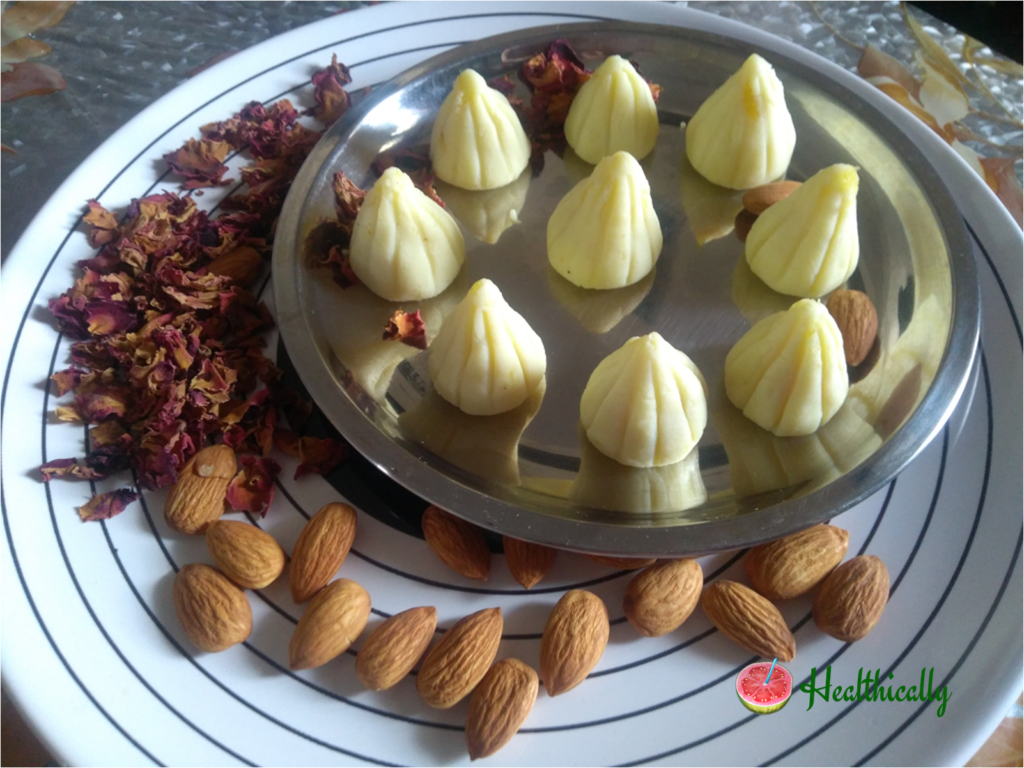 Easy Mawa and Coconut Modak / Instant Modak With Milk Powder