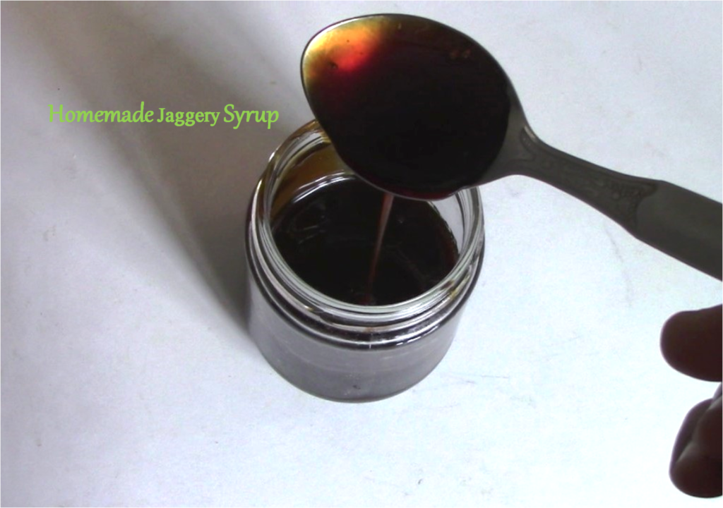 Simple Jaggery Syrup-How to Make Jaggery Syrup at Home