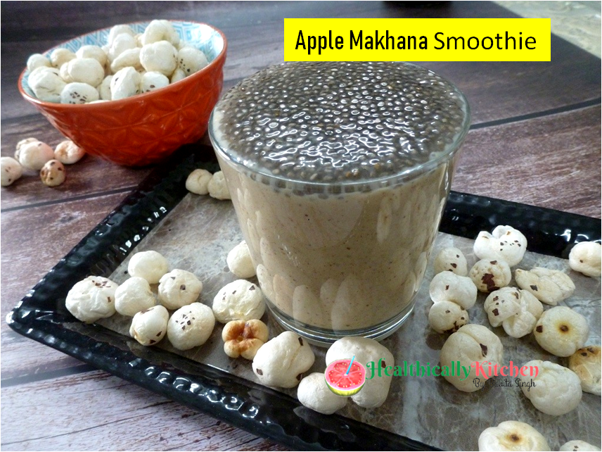 5-Minute Apple Makhana Smoothie