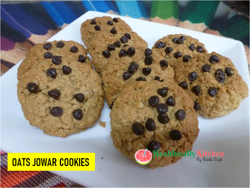 Oats and Jowar Cookies | Eggless & Gluten-free Cookies