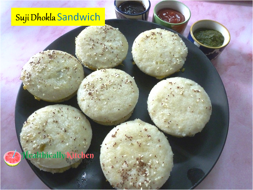 Easy Suji Dhokla Sandwich | Healthy Breakfast Recipe With Semolina