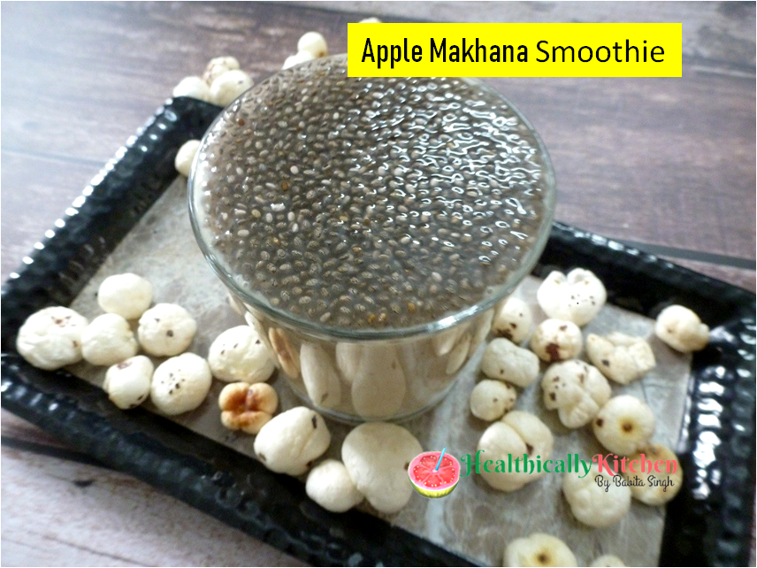 5-Minute Apple Makhana Smoothie