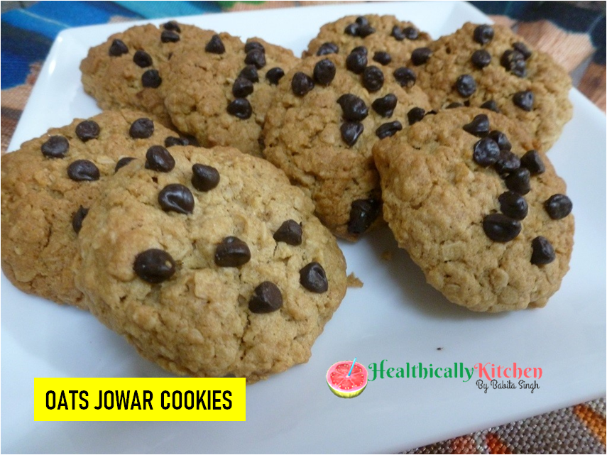 Oats and Jowar Cookies | Eggless & Gluten-free Cookies