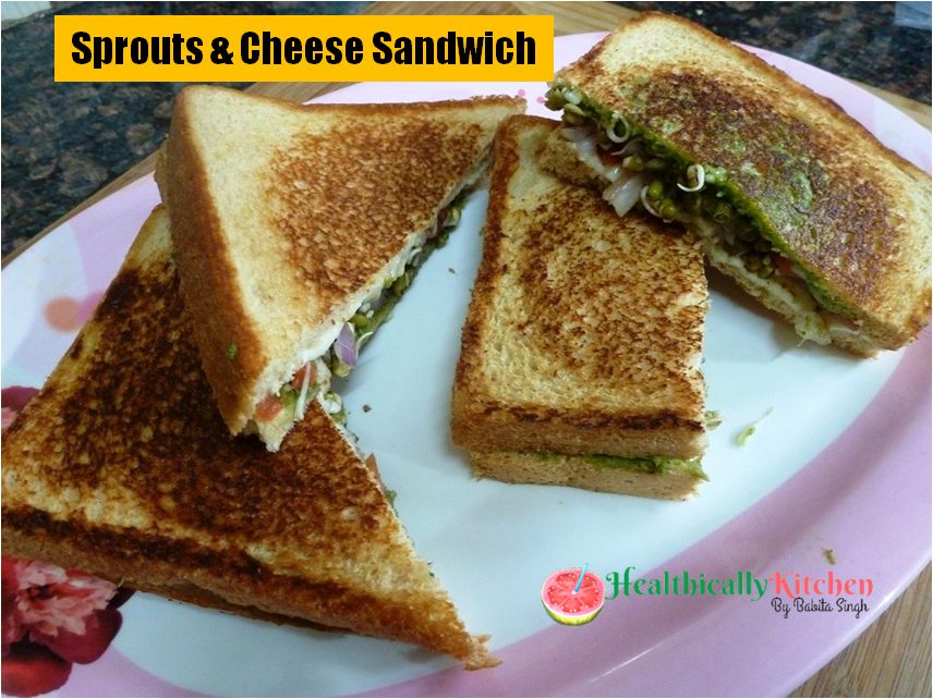 Best Sprouts and Cheese Sandwich | Easy Breakfast Recipe