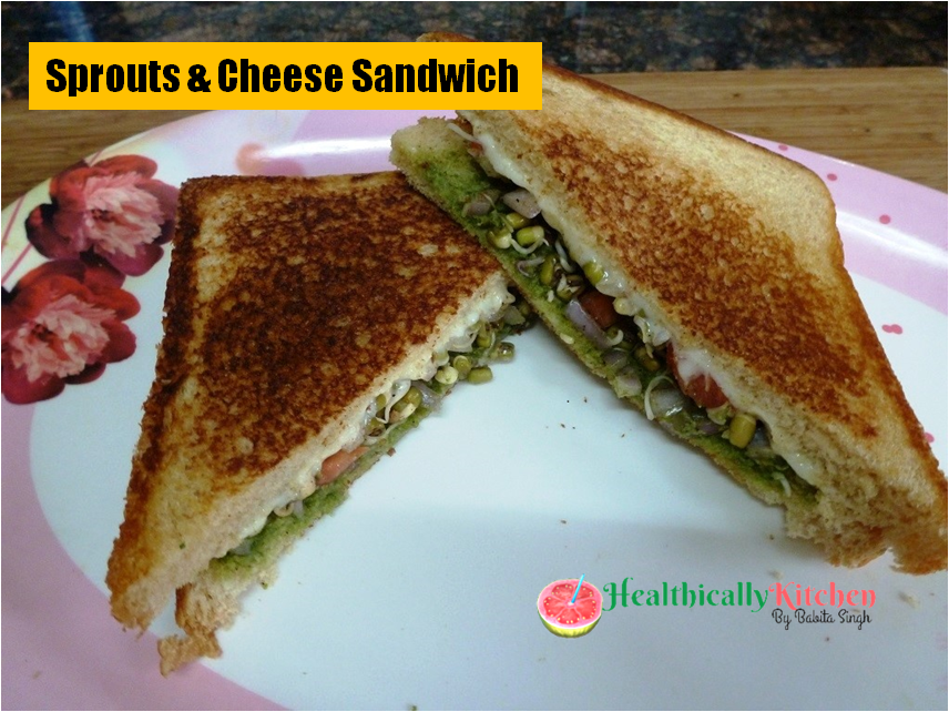 Best Sprouts and Cheese Sandwich | Easy Breakfast Recipe