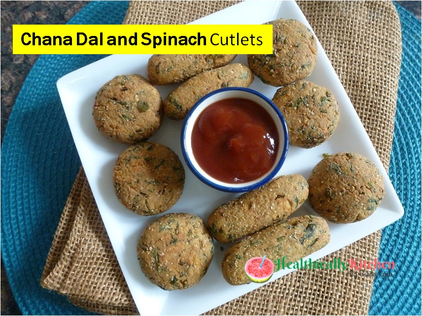 Chana dal & Spinach Cutlet | Easy High Protein Snack Recipe