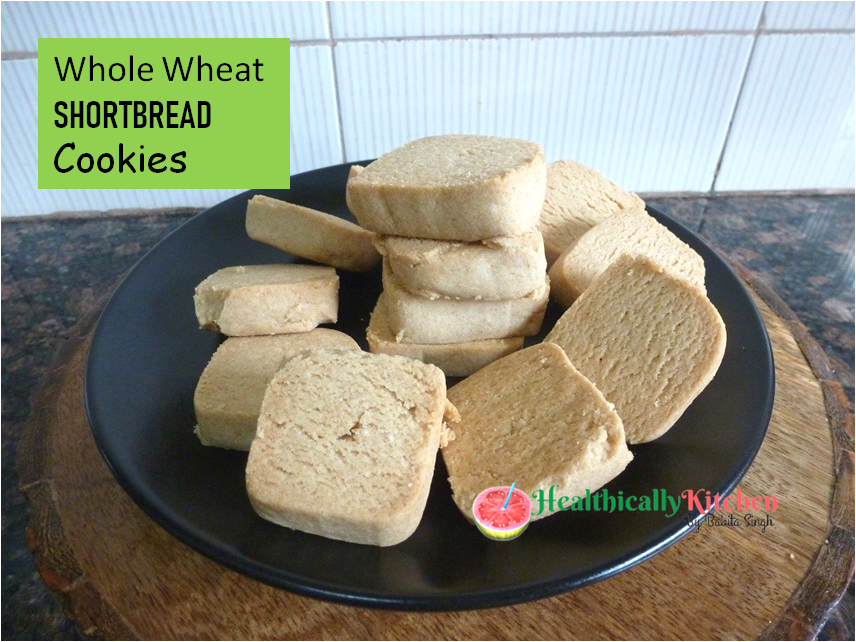 Easy Whole Wheat Shortbread Cookies - No Refined Sugar