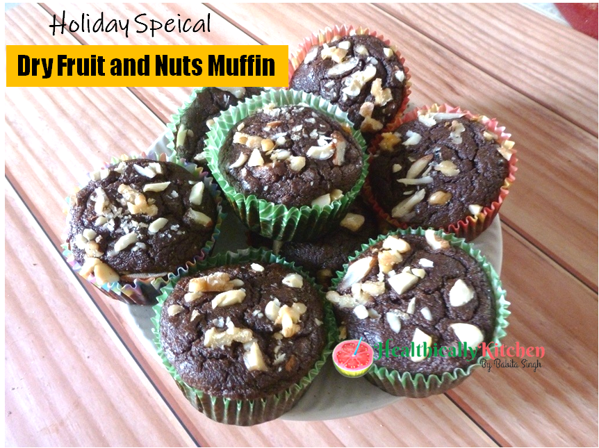 Holiday Special Dried Fruit and Nut Muffins | Egg and Sugar Free