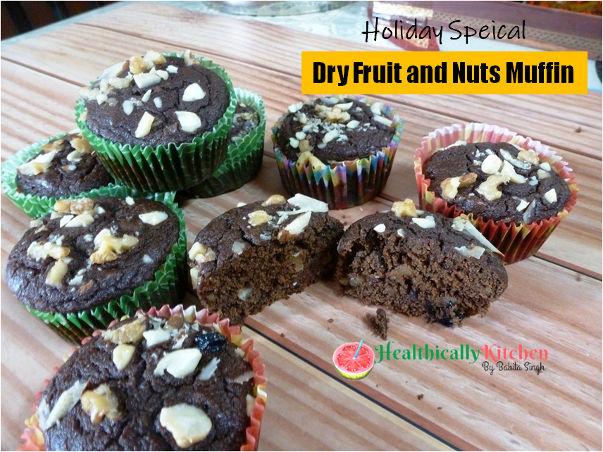 Holiday Special Dried Fruit and Nut Muffins | Egg and Sugar Free