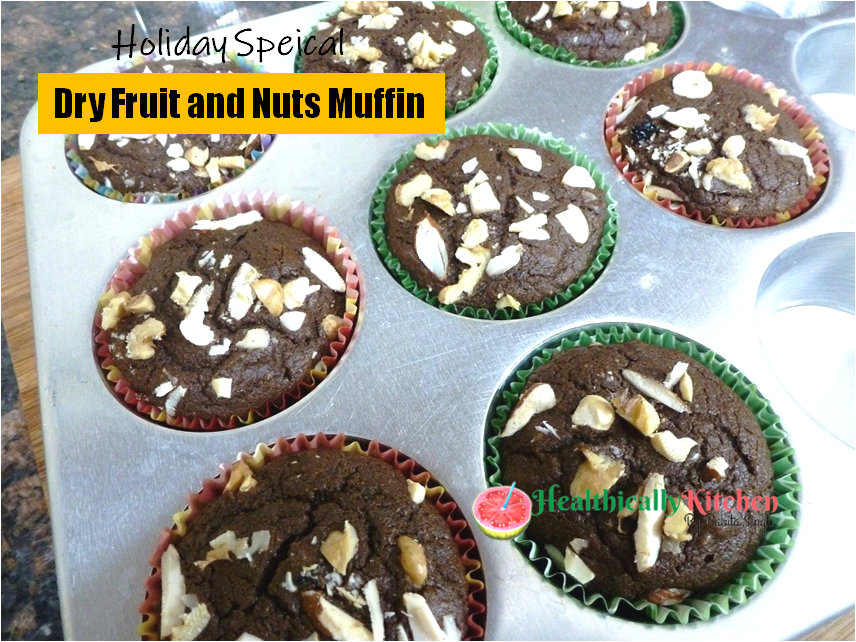 Holiday Special Dried Fruit and Nut Muffins | Egg and Sugar Free