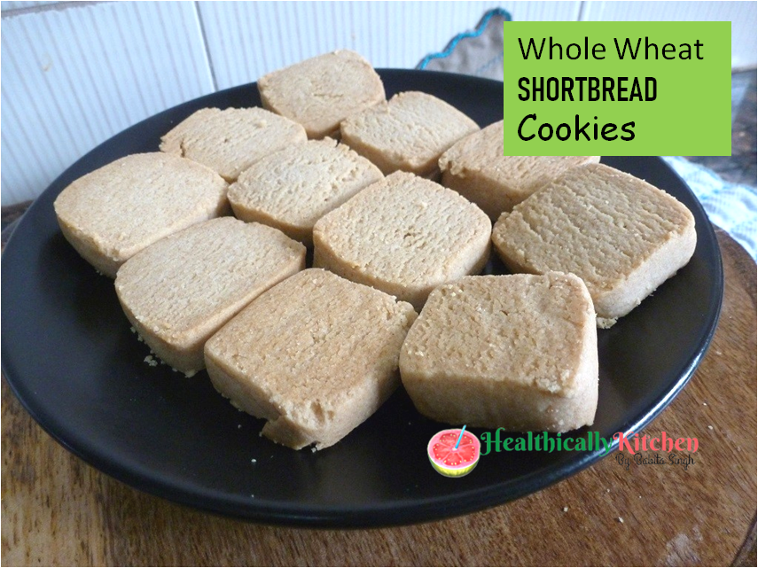 Easy Whole Wheat Shortbread Cookies - No Refined Sugar