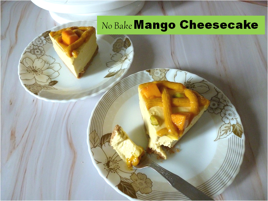 Delicious Mango Cheesecake Recipe | NO Gelatine NO Egg NO Bake