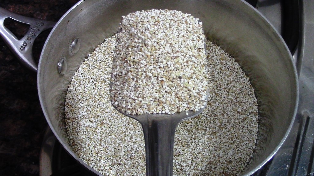 roasting of barley dalia