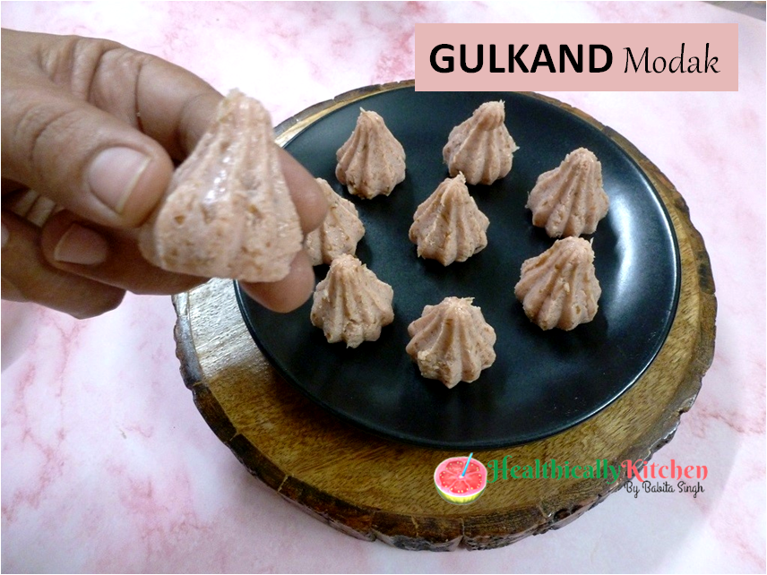 Easy Paneer Gulkand Modak | No Cook Fusion Modak Recipe