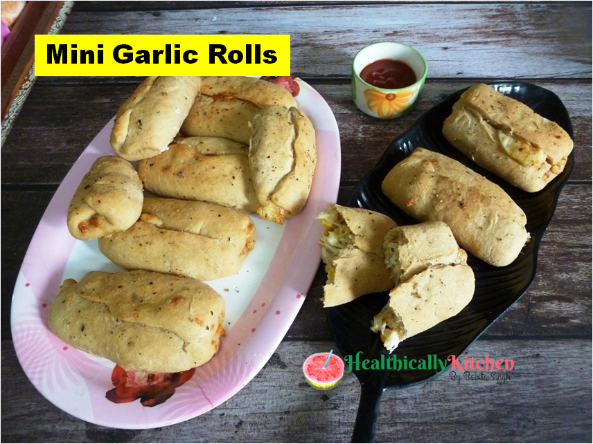 Healthy Mini Garlic Bread Roll From Scratch