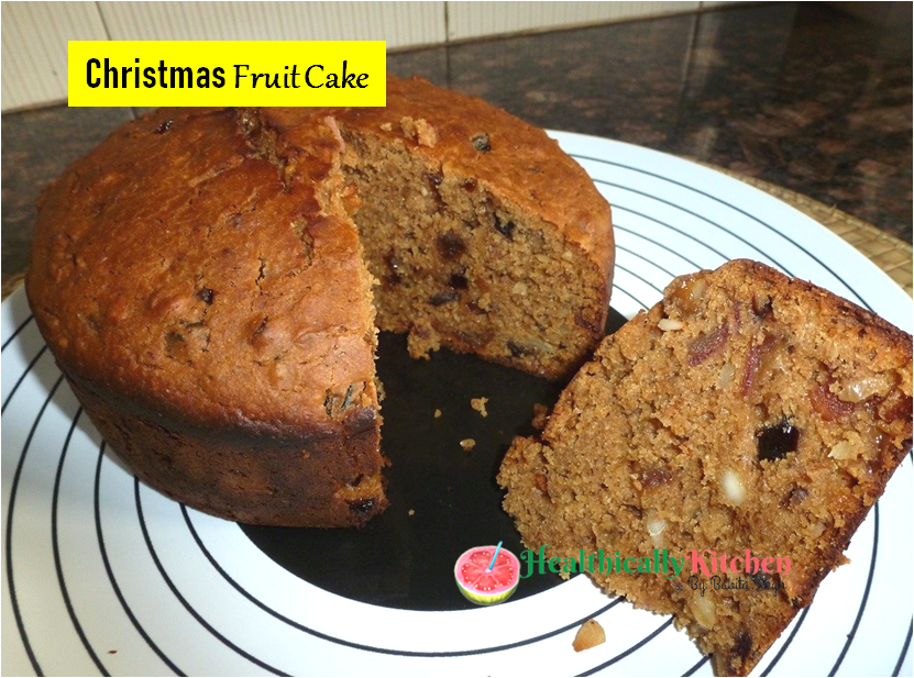 Easy Christmas Fruit Cake | Eggless Christmas Plum Cake 