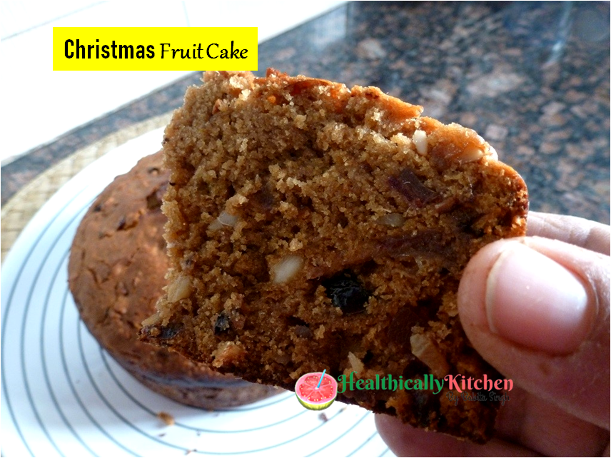 Easy Christmas Fruit Cake | Eggless Christmas Plum Cake 