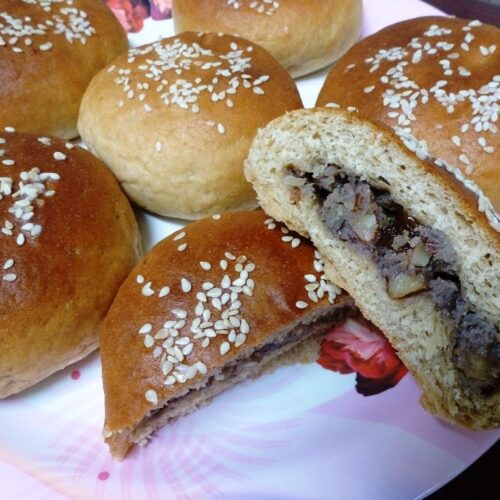 mawa stuffed sweet buns