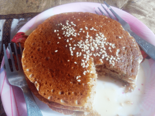 Quick Eggless Multigrain Pancake Recipe (With Buttermilk) 9 main 2 Healthically Kitchen