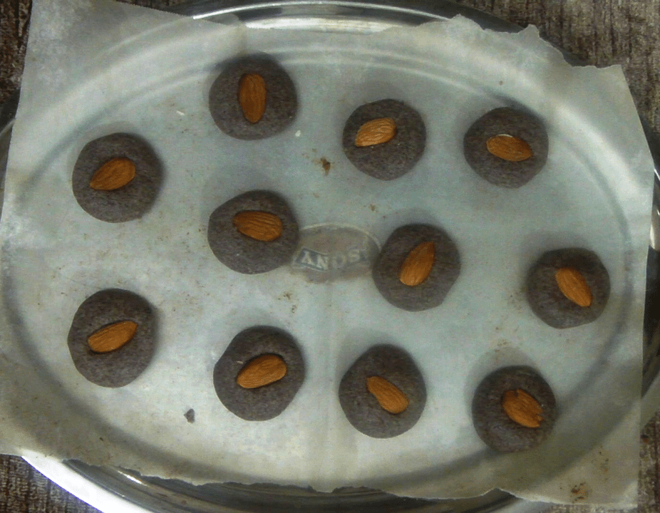 ragi almond cookies for babies