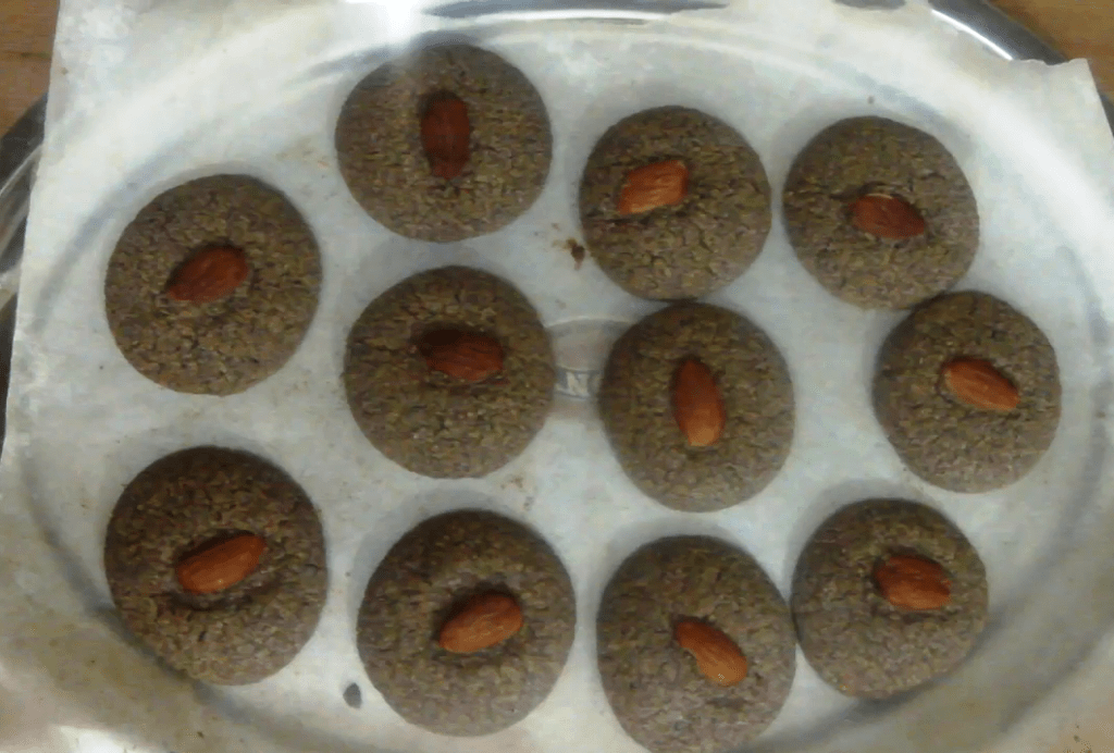 homemade Ragi Almond Cookies