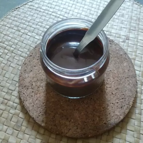 Easy Homemade Chocolate Sauce Recipe Made with Cocoa Powder 18 https://healthicallykitchen.com/carrot-orange-cake-healthy-cake-recipe/