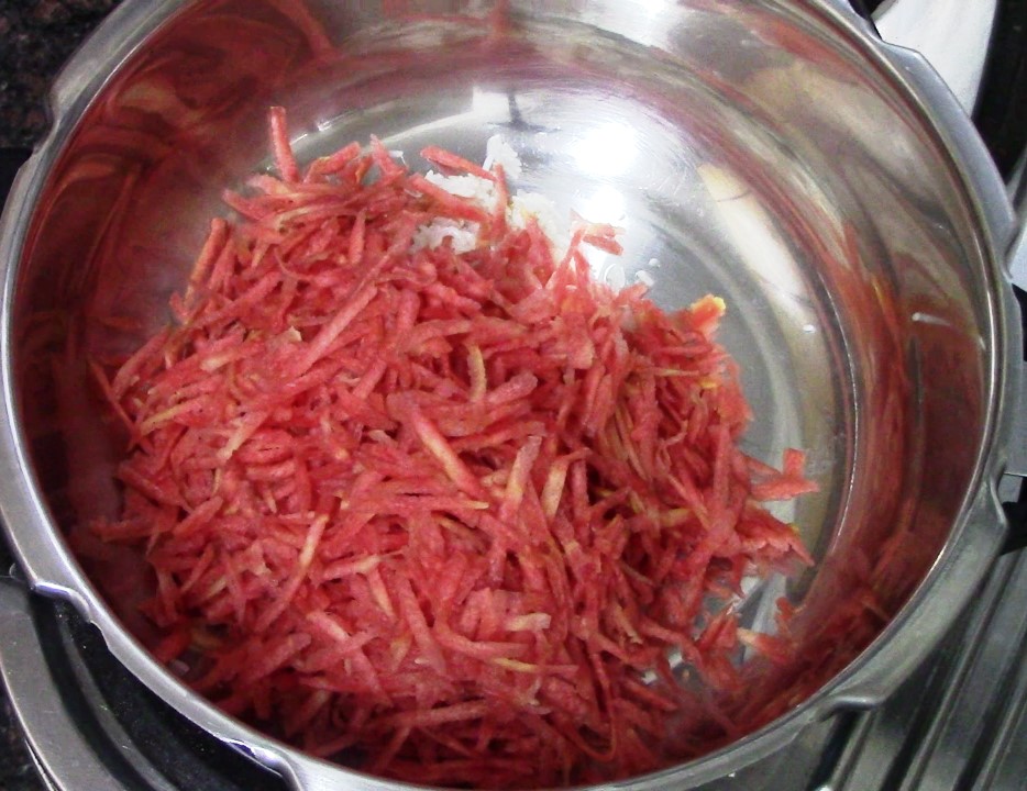 carrot kheer in pressure cooker