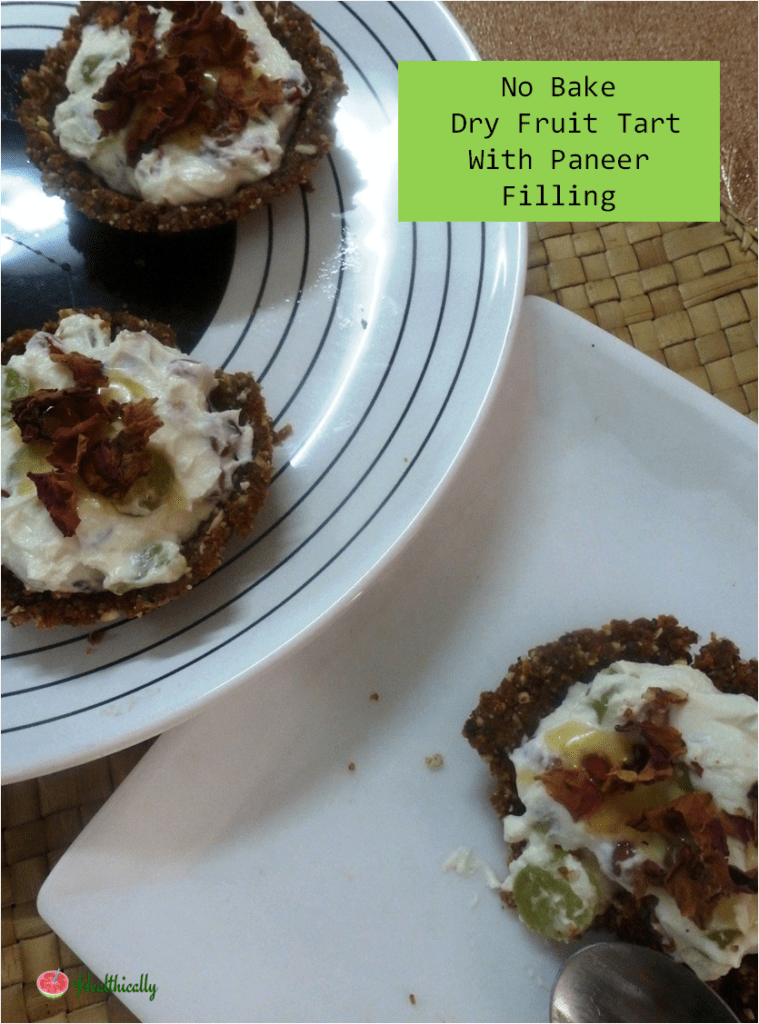 Dry Fruit Mini Tarts With Paneer Filling | Quick Dessert Recipe