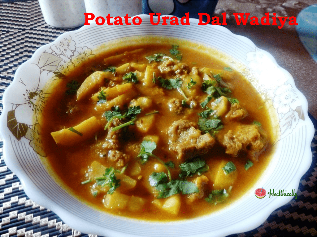 How To Make Potato Urad Dal Wadiya Recipe